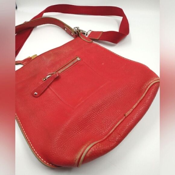 Roots Canada Leather Messenger Bag Crossbody Handbag Purse Vintage - Picture 10 of 16